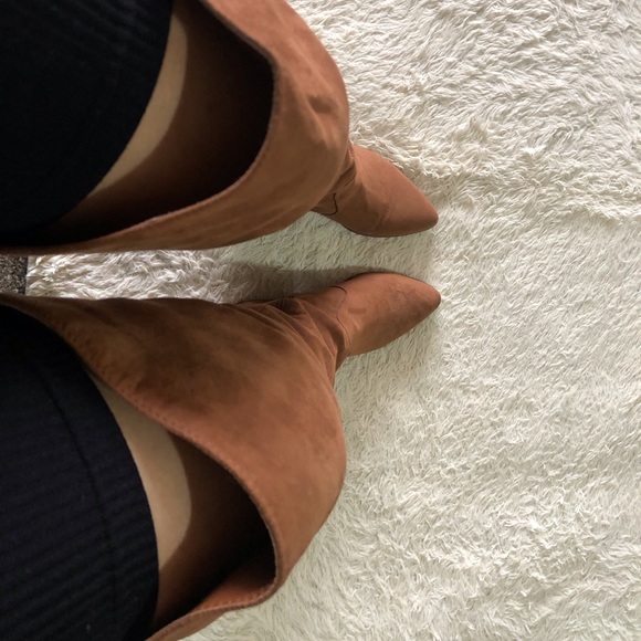 Forever 21 Shoes - Forever 21 Faux Suede Thigh High Boots